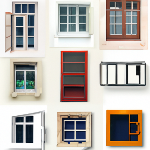 A collage image presenting various types of forced entry resistant windows available in the market