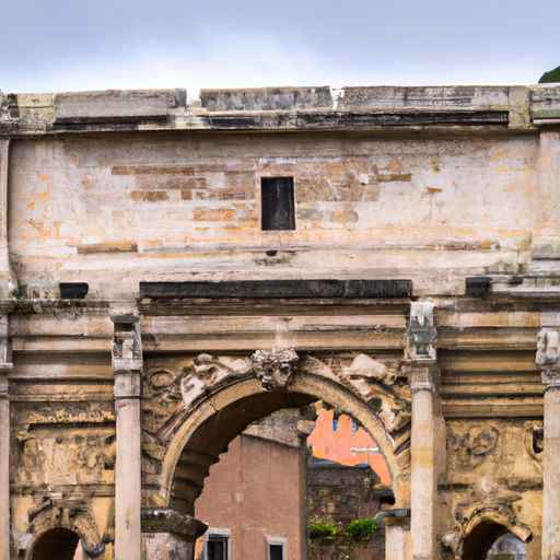 נוף מרהיב של שער אדריאנוס, אטרקציה מקומית פופולרית
